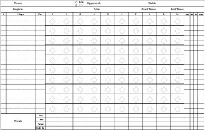 Baseball Scorecard screenshot