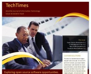 Screenshot of the Business Newsletter Template