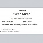 Ticket with the Event Ticket Template