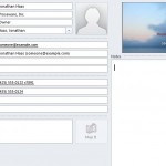 Outlook Business Card Template screenshot