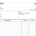 Screenshot of the Service Invoice Template