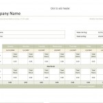 Weekly Employee Schedule Template screenshot.