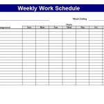 Work Schedule Template screenshot.