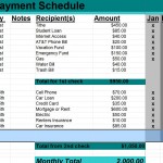 Bill Payment Schedule photo