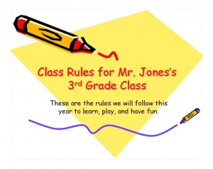 The Classroom Rules Template