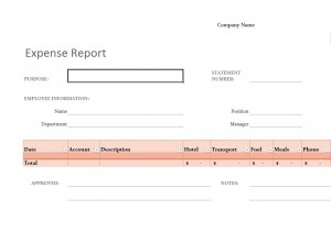 Photo of the Expense Report Template