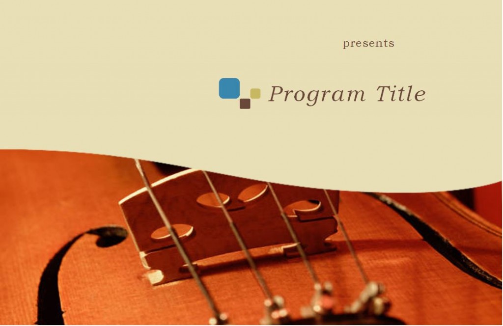 Music Program Template Music Concert Program Template » Template Haven