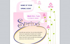 Spring Event Flyer screenshot