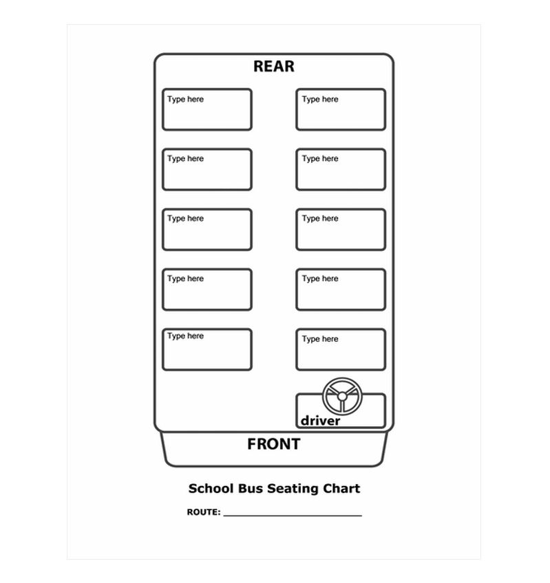Bus Seating Chart