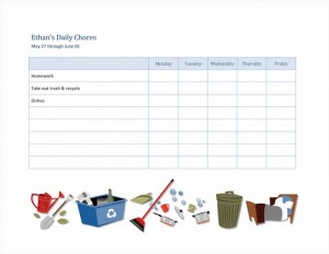 Free Chore Checklist for Kids