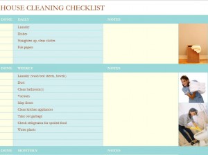 Free House Cleaning Checklist