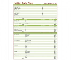 Free Party Checklist