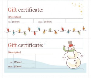 Holiday Gift Certificate Template Holiday Gift Certificates Template Haven