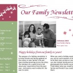 Free Holiday Newsletter Template
