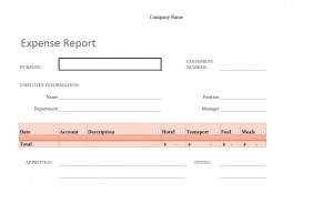 Excel Expense Report Template Free