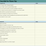 Free Plane Trip Checklist