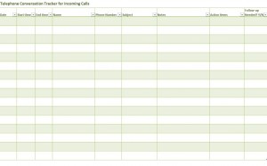 Free telephone conversation tracker