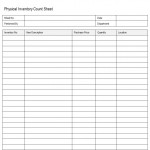 Free Physical Inventory Count Sheet