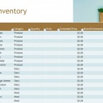 Free Food Inventory Template