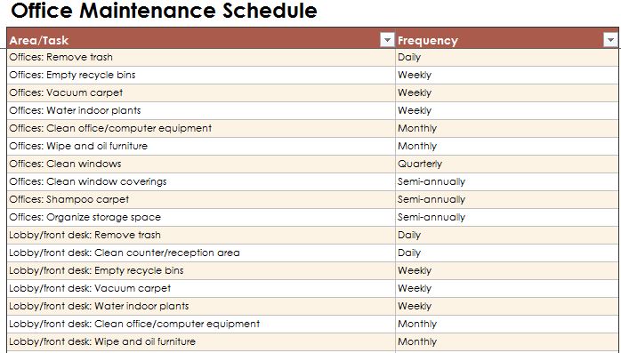 Office Cleaning Checklist Office Cleaning Checklist Template 