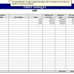 Sales Goals Template Free