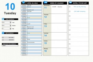 Free Daily Work Schedule Template