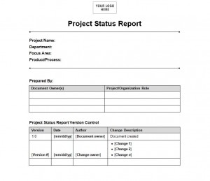 Free Project Status Report Template