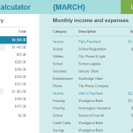 Monthly Budget Calculator