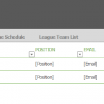 Team Roster and Schedule Template