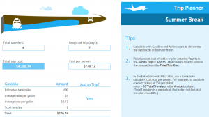 Vacation Cost Planner