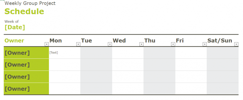 Weekly Group Project Template