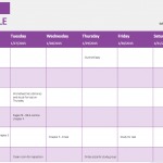 Student Weekly Schedule