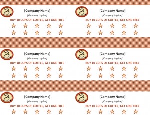 Punch Card Template