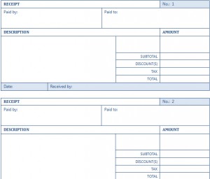 Rental Receipt Template