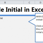 Remove Initial in Name in Excel