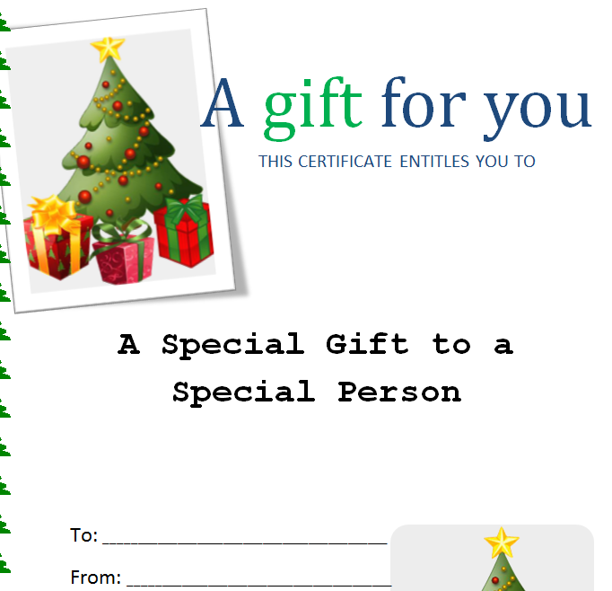 Holiday Gift Card Template