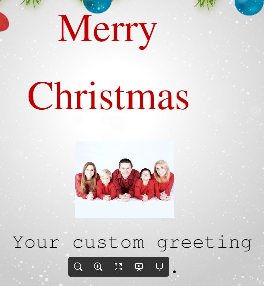 Simple Holiday Greeting Card Template