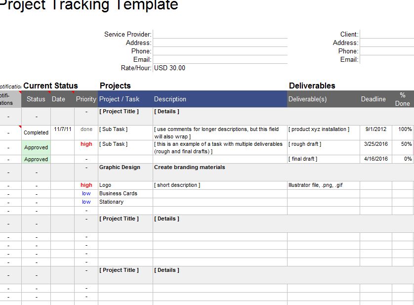 Project Management Tracker