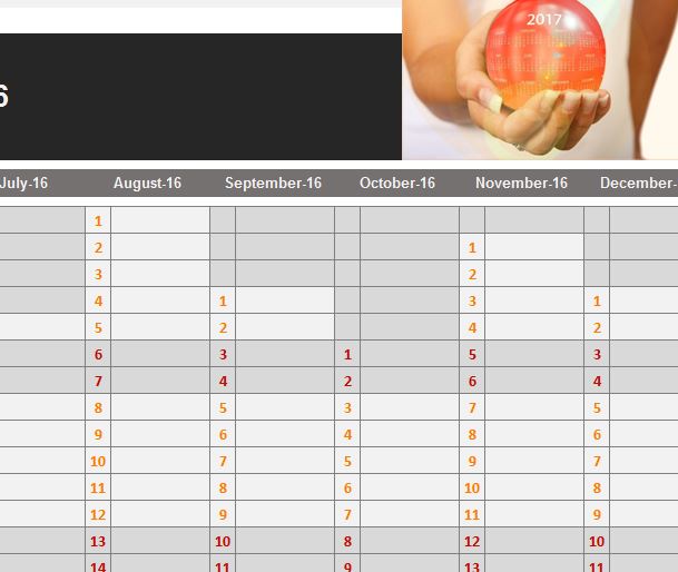 Free Printable Yearly Schedule Template