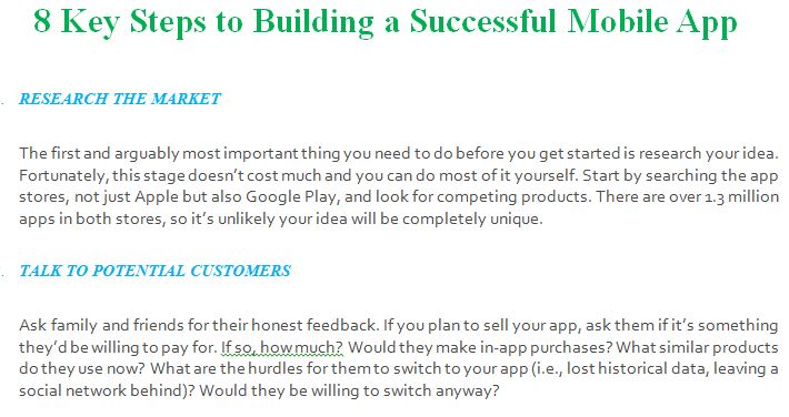 8 Key Steps to Building a Successful Mobile App