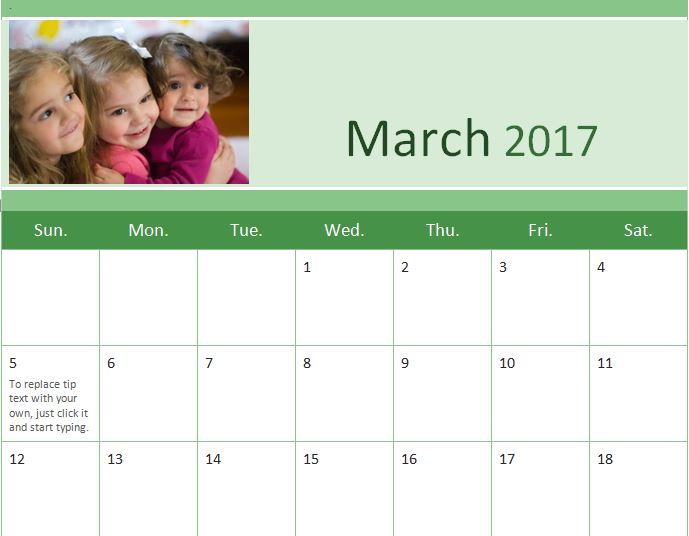 Family Photo Calendar