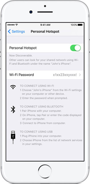 How to Create an iPhone WI-FI Hotspot