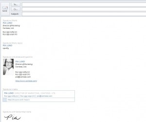 Email Signature Template screenshot