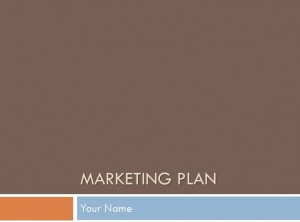 Screenshot of the Marketing Plan Presentation Template