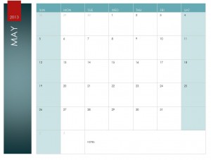 May calendar template screenshot