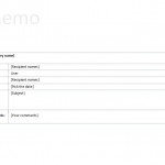 Screenshot of the microsoft word memo template.