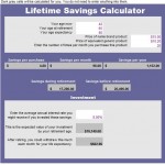 Savings Calculator Excel screenshot