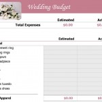 Screenshot of the Wedding Checklist Template