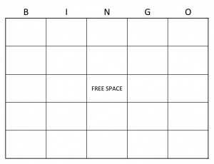 Screenshot of the Bingo Card Template