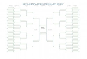 Screenshot of the free NCAA basketball tournament bracket.